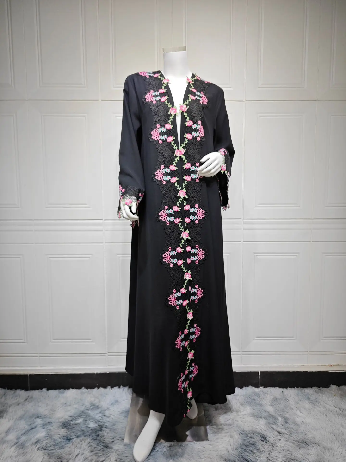 Black Embroidery Kimono Jalabi - Embroidery Kebaya review and price