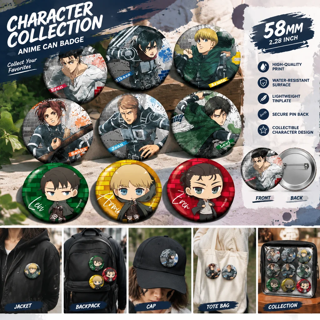 Attack on Titan Anime Merch Ba - Embroidery Reddit review and price